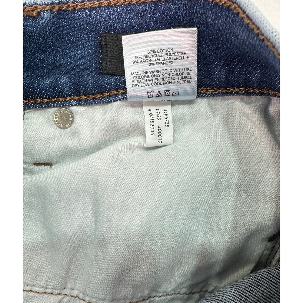 Express 70s Flare Mid Rise Jeans Blue Wash Stretch Denim Size 4R - Picture 15 of 15